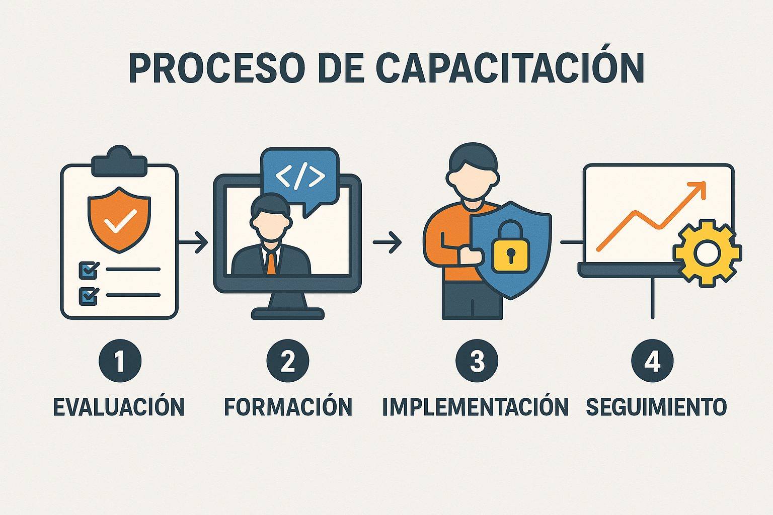 Proceso de capacitación en ciberseguridad